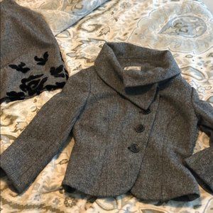 KAY UNGER STWEED SKIRT SUIT SIZE 2-4